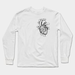 Closed Heart in the Corner Long Sleeve T-Shirt